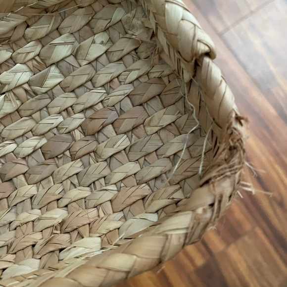 🌺 Mexico handmade large straw bag 17x17x4 embroidered - Picture 4 of 5